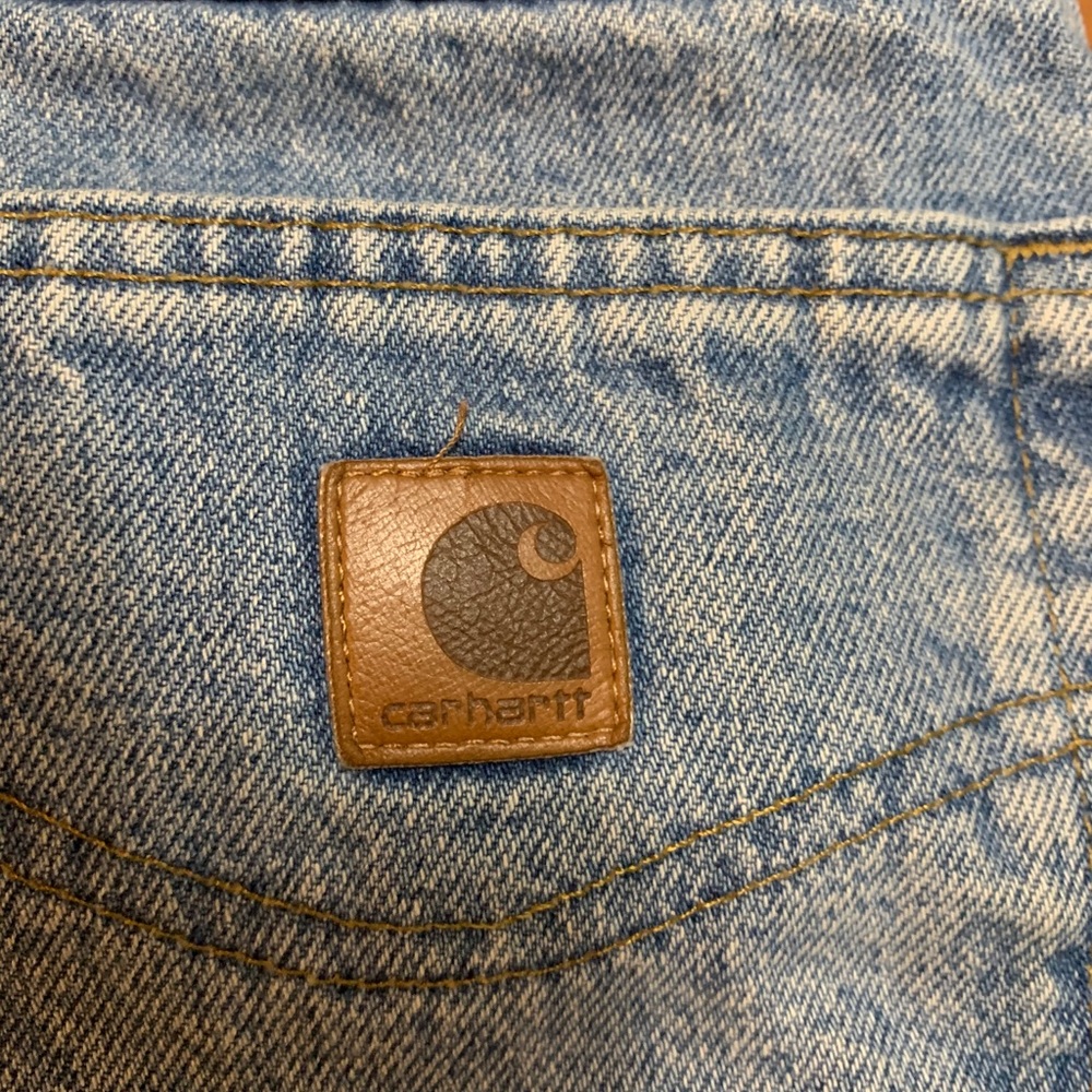 Carhartt Big & Tall Jeans Size 46 x 32 Light Wash